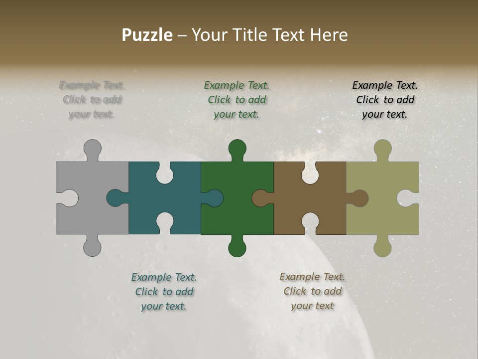 Real Constellation Night PowerPoint Template