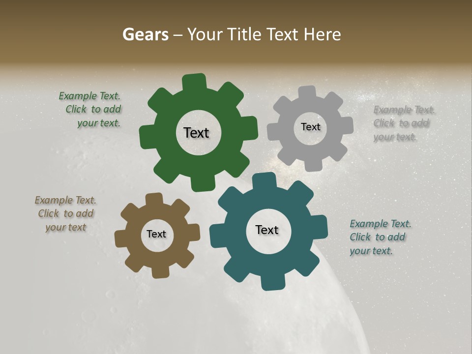 Real Constellation Night PowerPoint Template