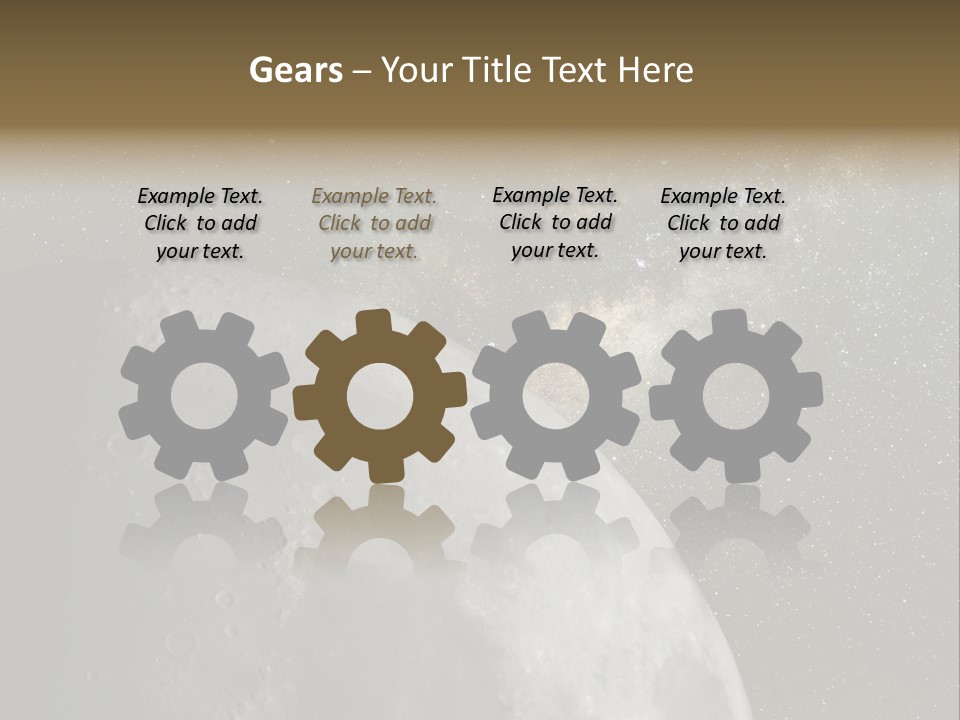 Real Constellation Night PowerPoint Template