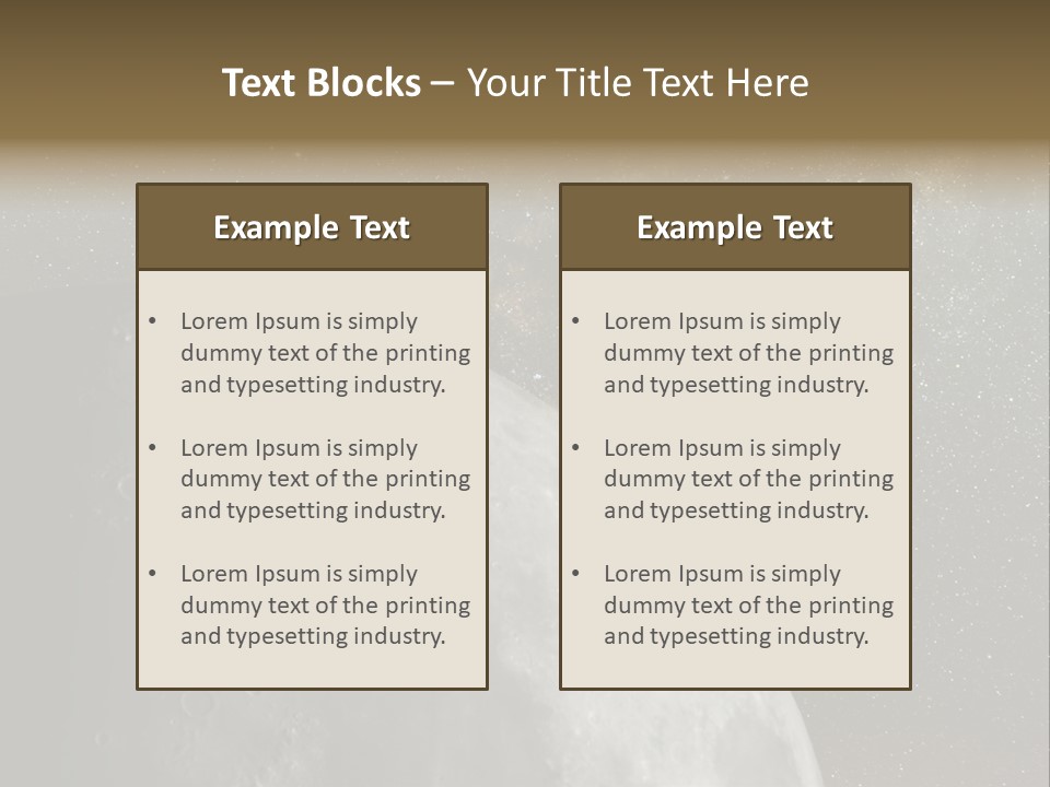 Real Constellation Night PowerPoint Template