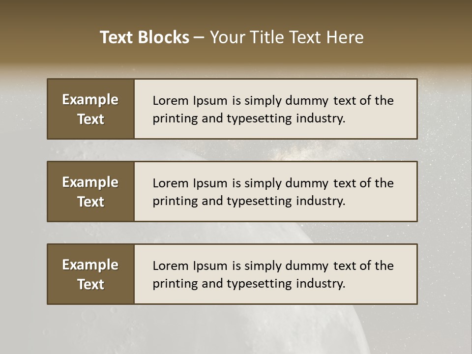 Real Constellation Night PowerPoint Template
