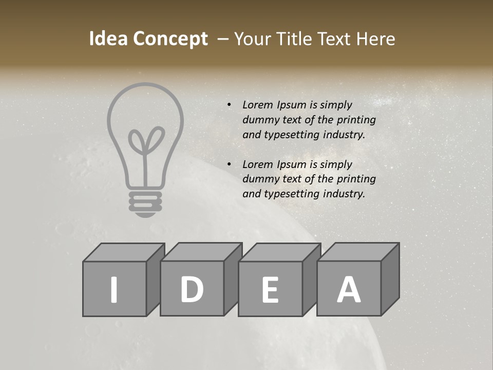 Real Constellation Night PowerPoint Template