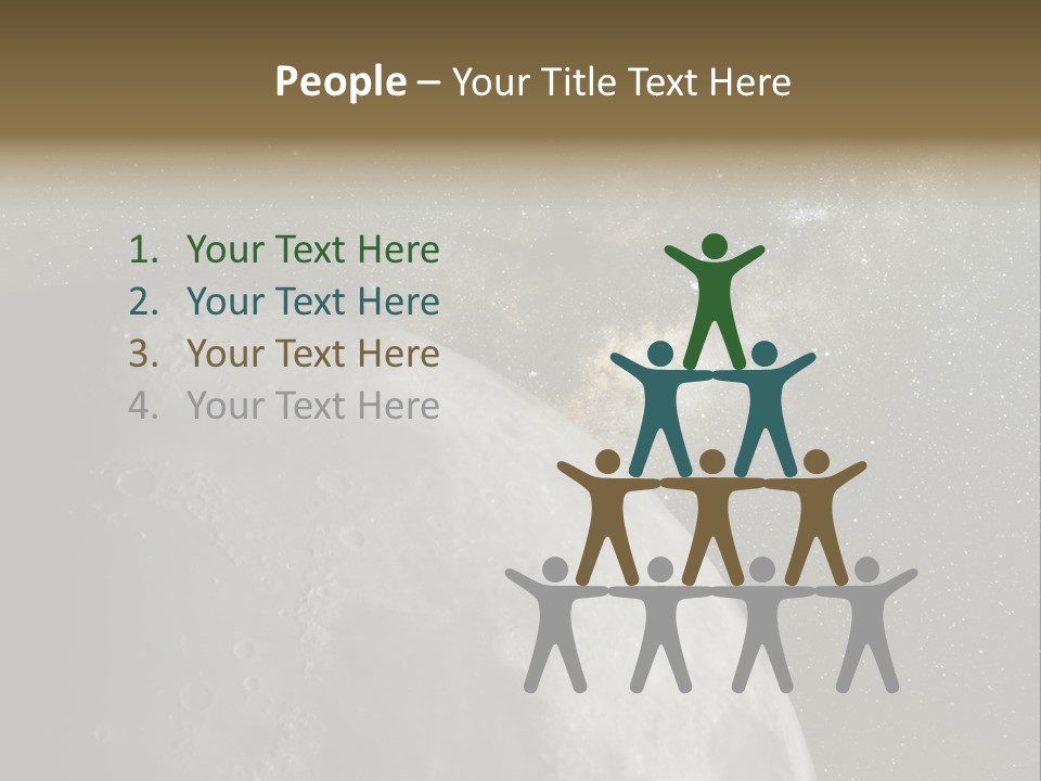 Real Constellation Night PowerPoint Template