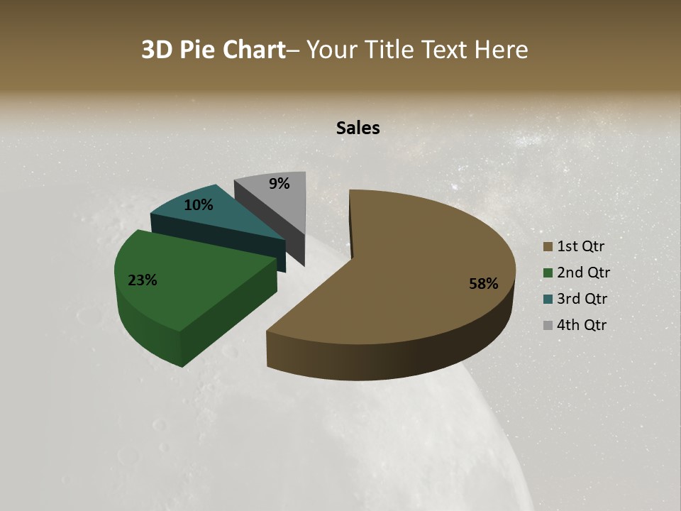Real Constellation Night PowerPoint Template