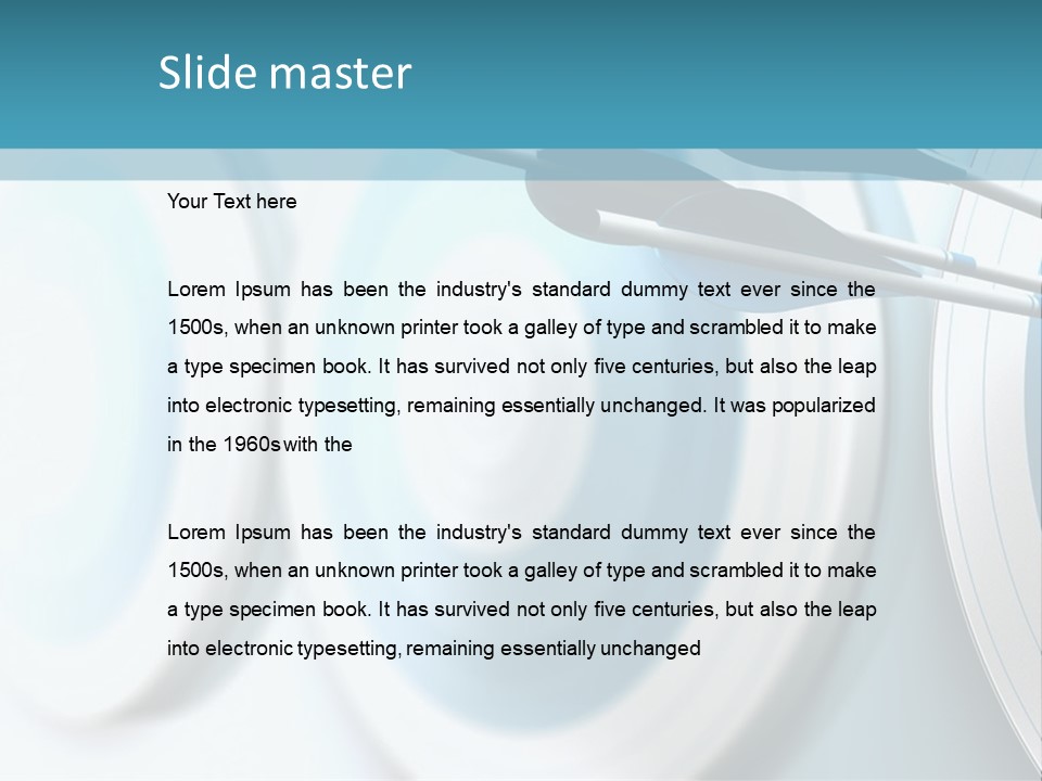 Arrow Performance Success PowerPoint Template