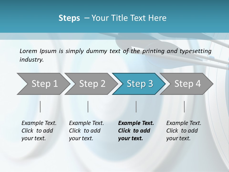 Arrow Performance Success PowerPoint Template