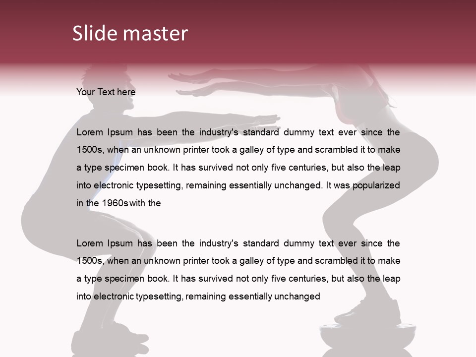 Body Building Gymnastic Instructor PowerPoint Template