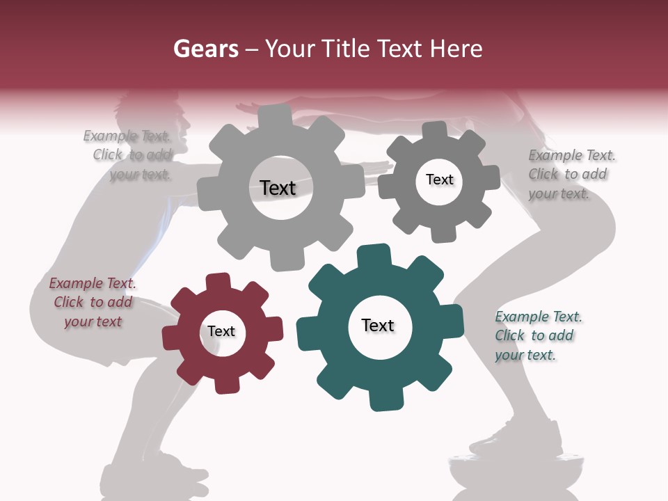 Body Building Gymnastic Instructor PowerPoint Template