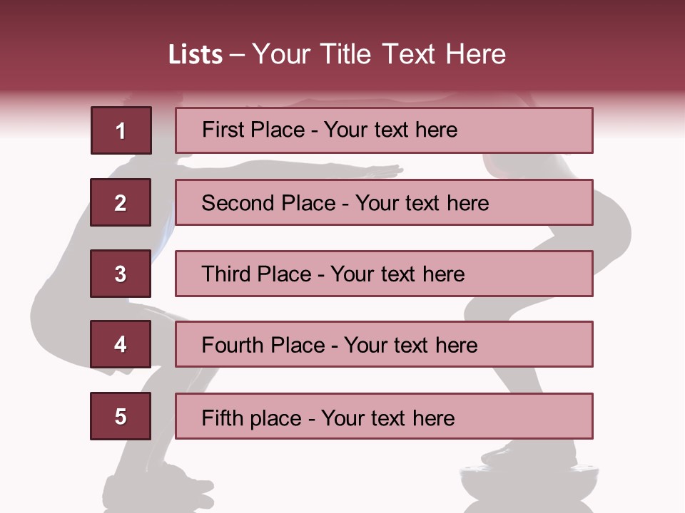 Body Building Gymnastic Instructor PowerPoint Template