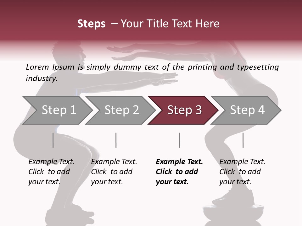 Body Building Gymnastic Instructor PowerPoint Template