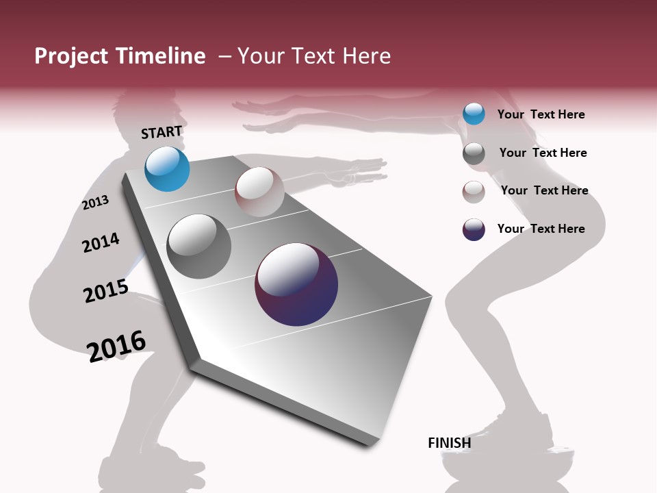 Body Building Gymnastic Instructor PowerPoint Template