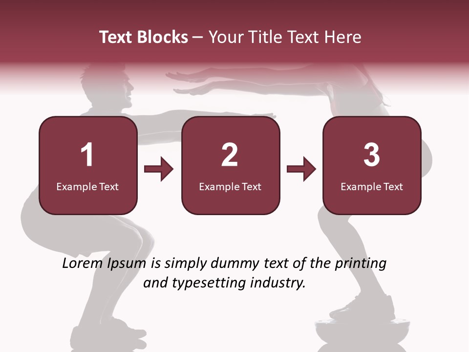 Body Building Gymnastic Instructor PowerPoint Template