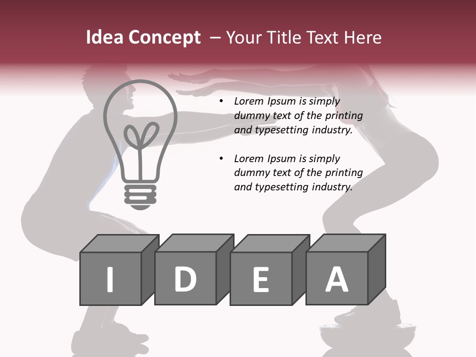 Body Building Gymnastic Instructor PowerPoint Template