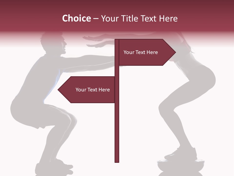 Body Building Gymnastic Instructor PowerPoint Template