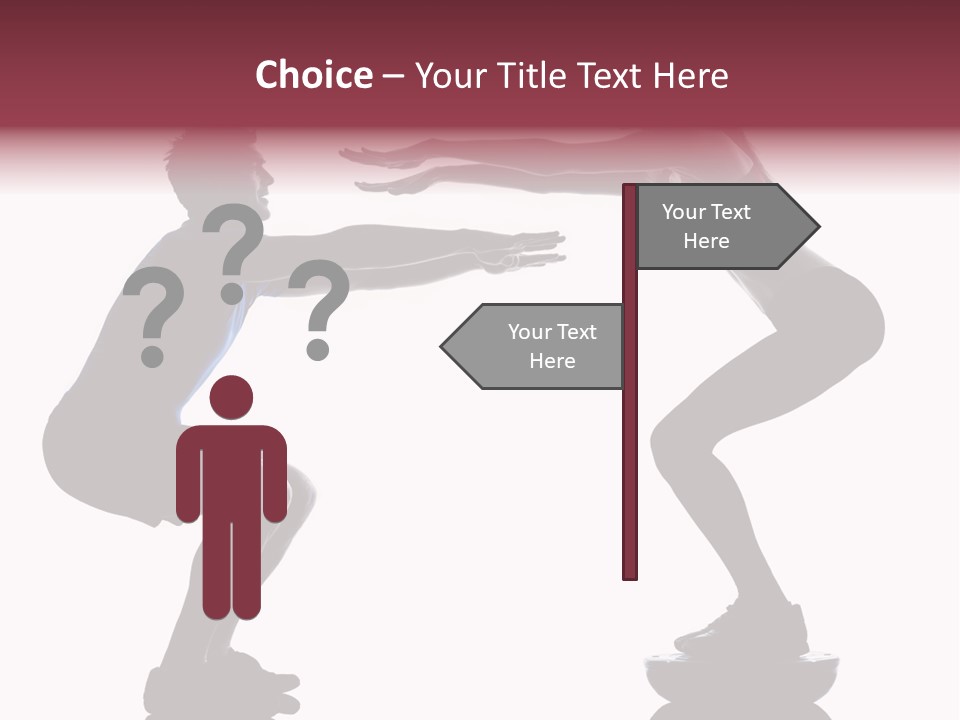 Body Building Gymnastic Instructor PowerPoint Template