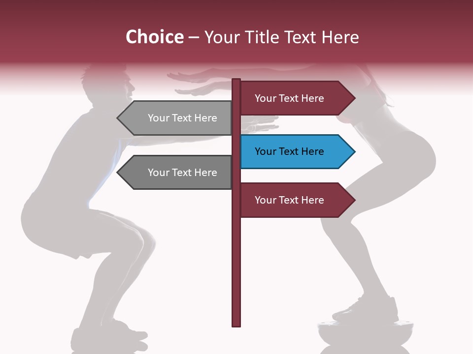 Body Building Gymnastic Instructor PowerPoint Template