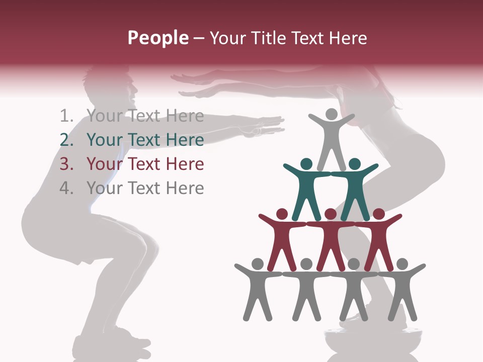 Body Building Gymnastic Instructor PowerPoint Template