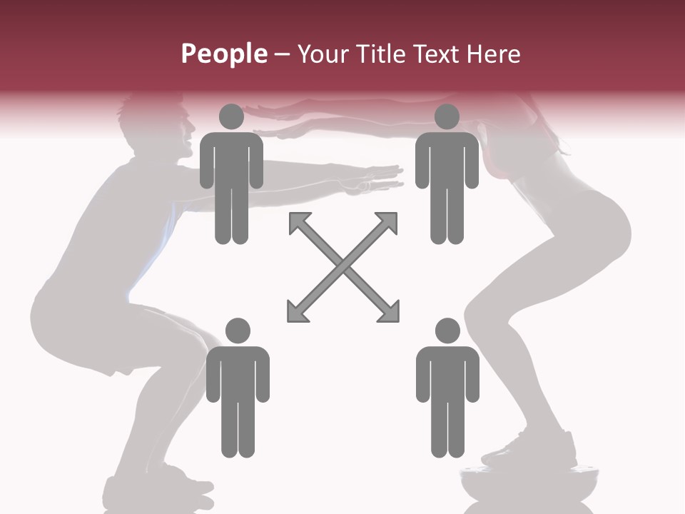 Body Building Gymnastic Instructor PowerPoint Template