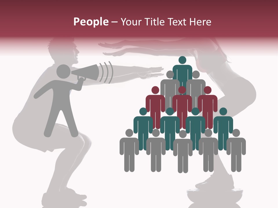 Body Building Gymnastic Instructor PowerPoint Template