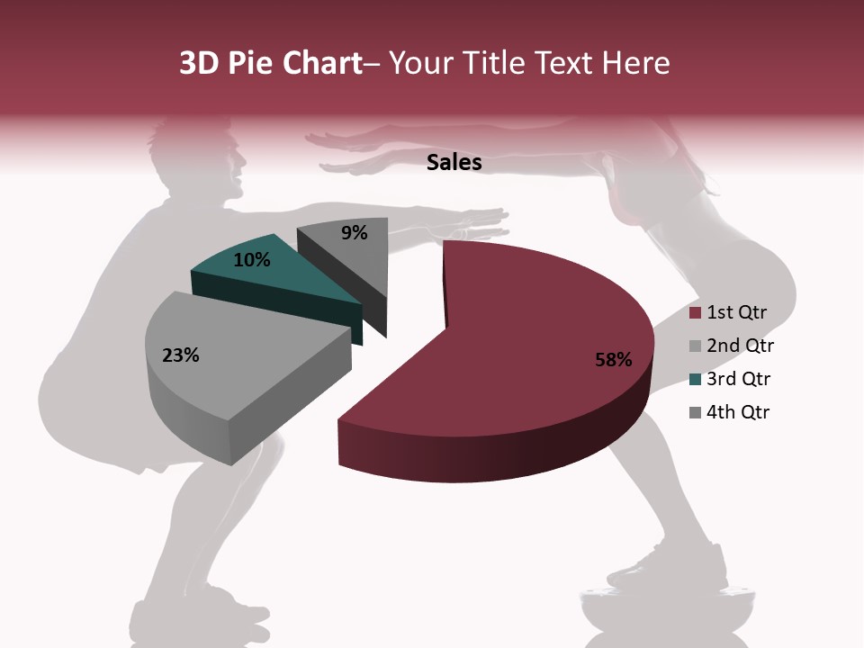 Body Building Gymnastic Instructor PowerPoint Template
