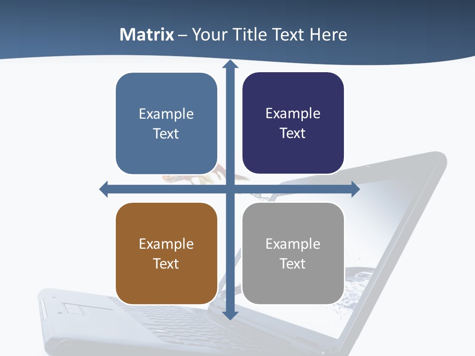 White Drop Showing PowerPoint Template