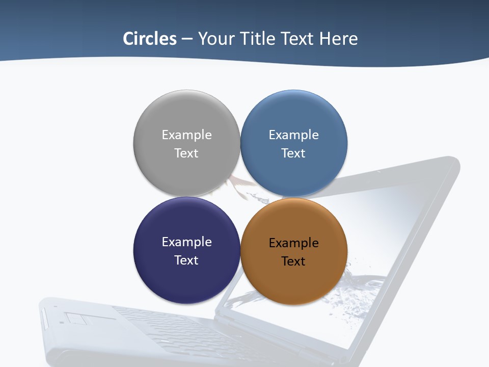White Drop Showing PowerPoint Template