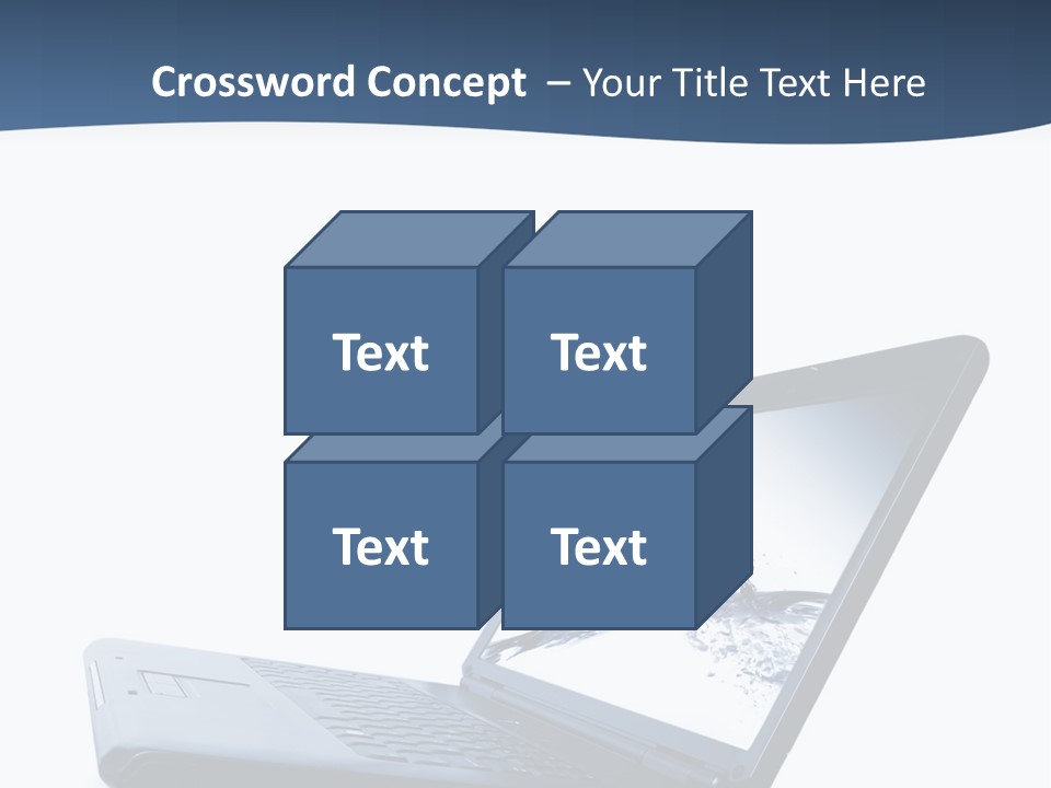 White Drop Showing PowerPoint Template