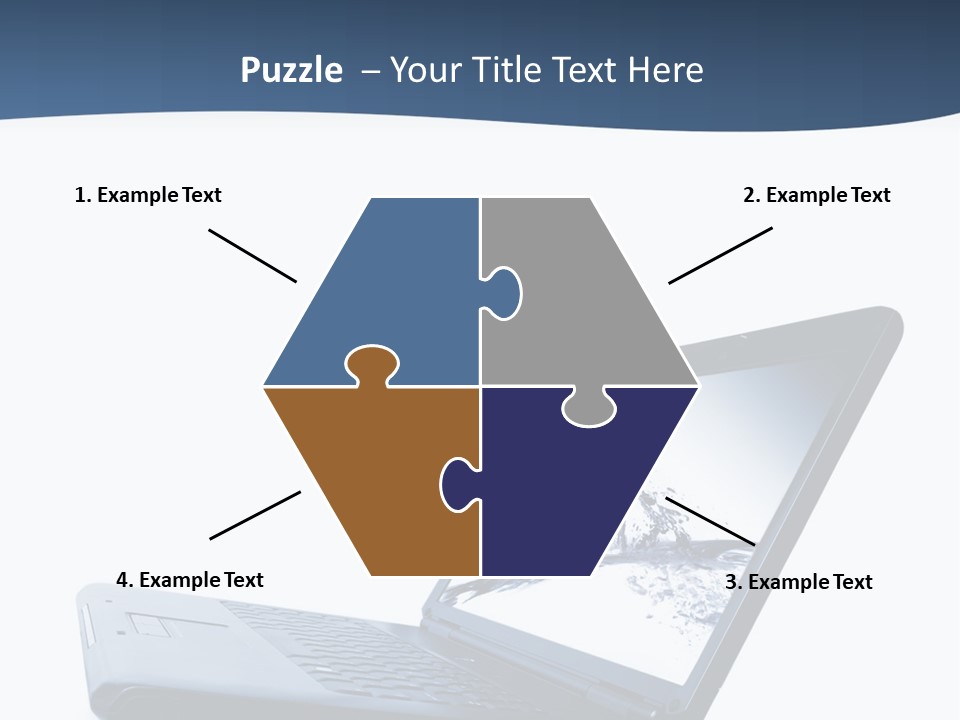 White Drop Showing PowerPoint Template