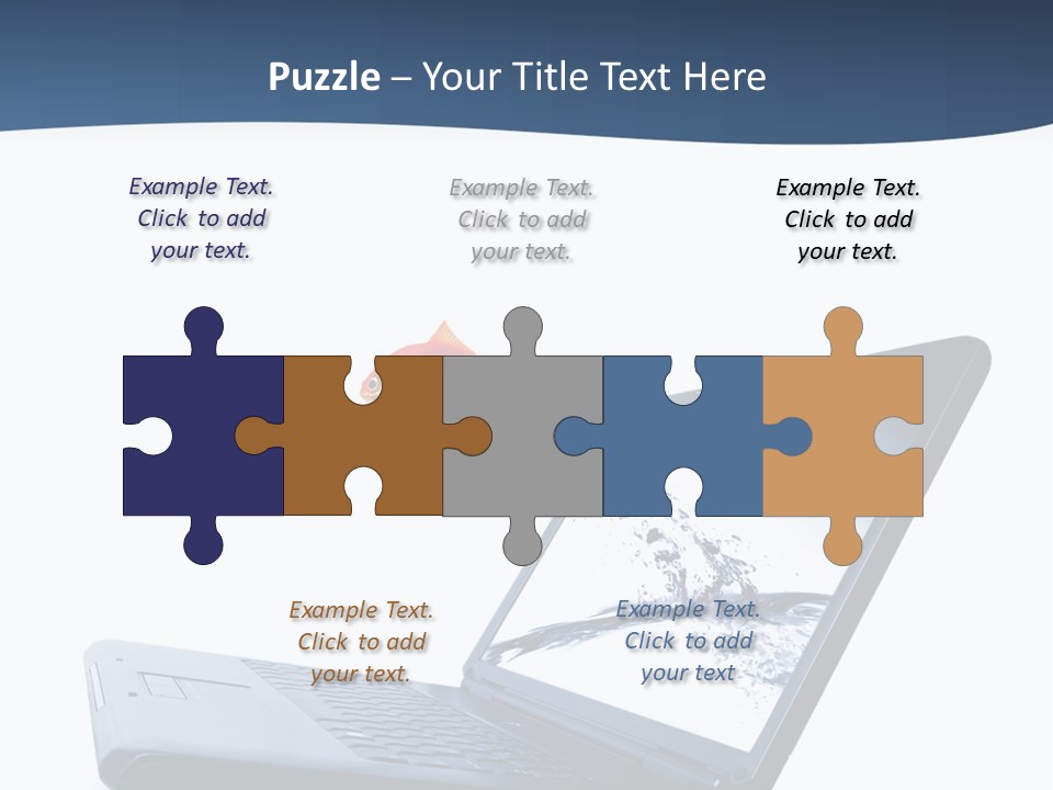 White Drop Showing PowerPoint Template