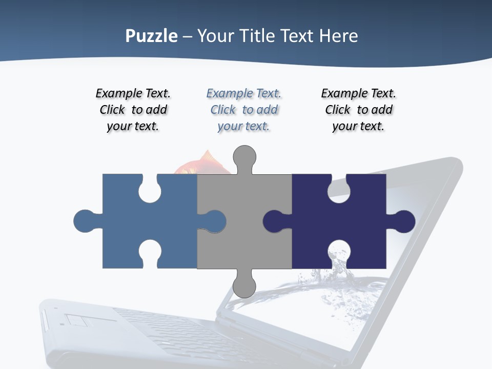 White Drop Showing PowerPoint Template