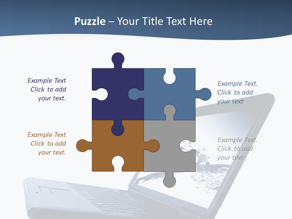 White Drop Showing PowerPoint Template