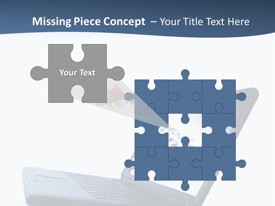 White Drop Showing PowerPoint Template