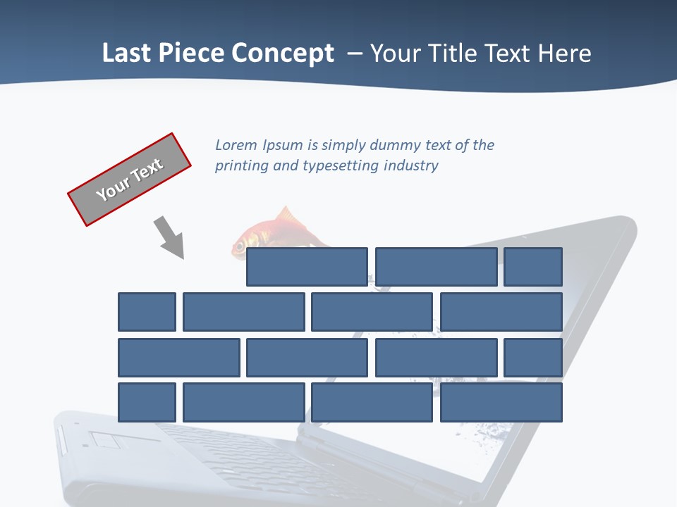 White Drop Showing PowerPoint Template