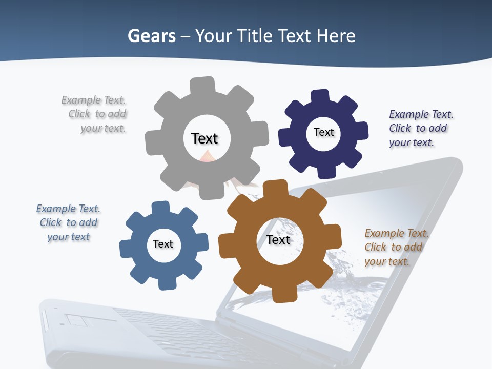 White Drop Showing PowerPoint Template