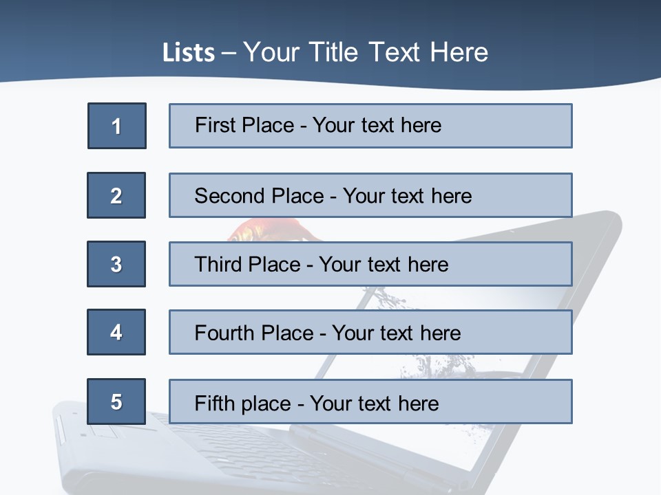 White Drop Showing PowerPoint Template