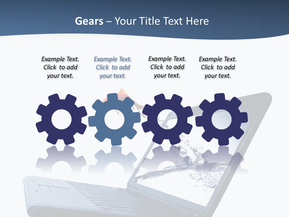White Drop Showing PowerPoint Template