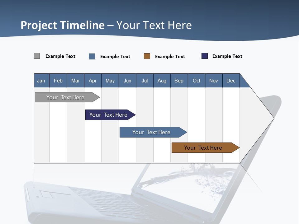 White Drop Showing PowerPoint Template