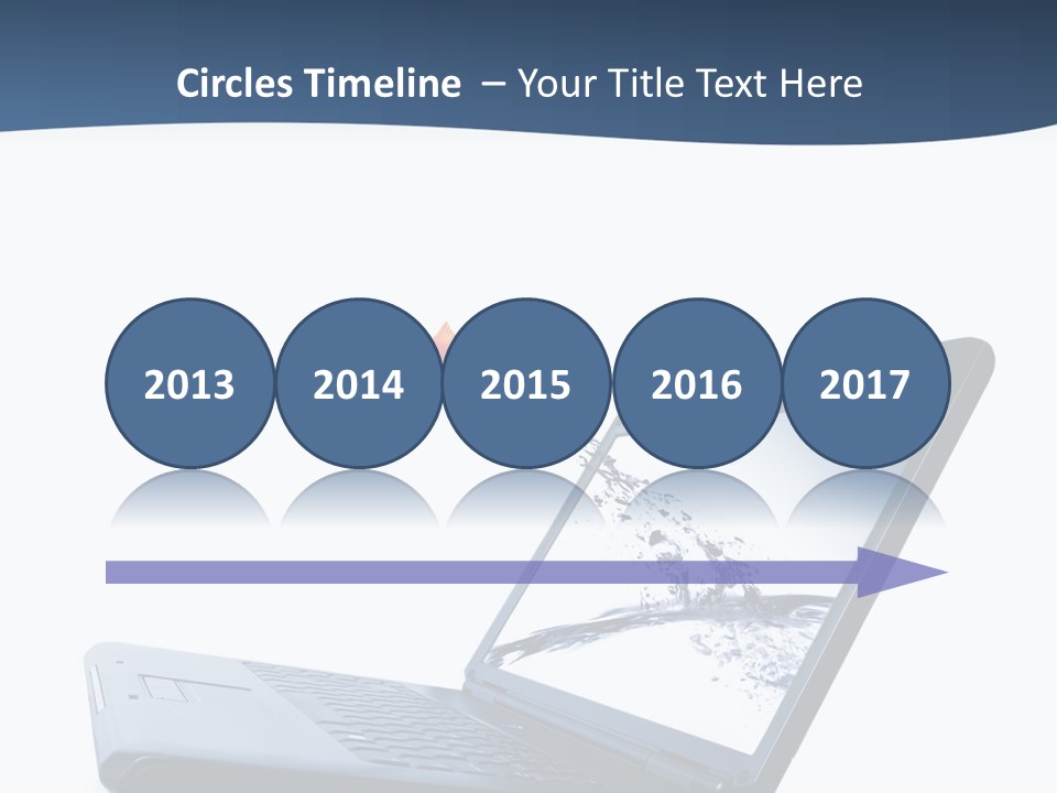 White Drop Showing PowerPoint Template