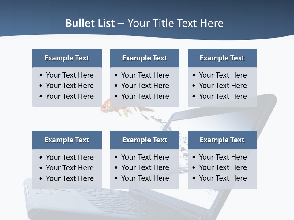 White Drop Showing PowerPoint Template