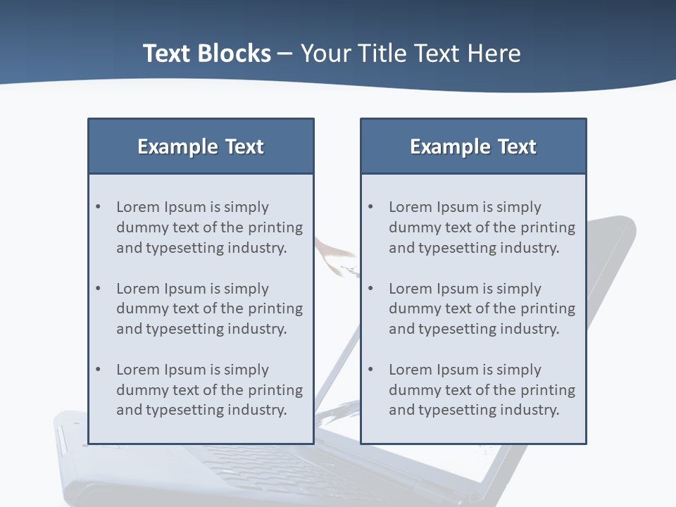 White Drop Showing PowerPoint Template