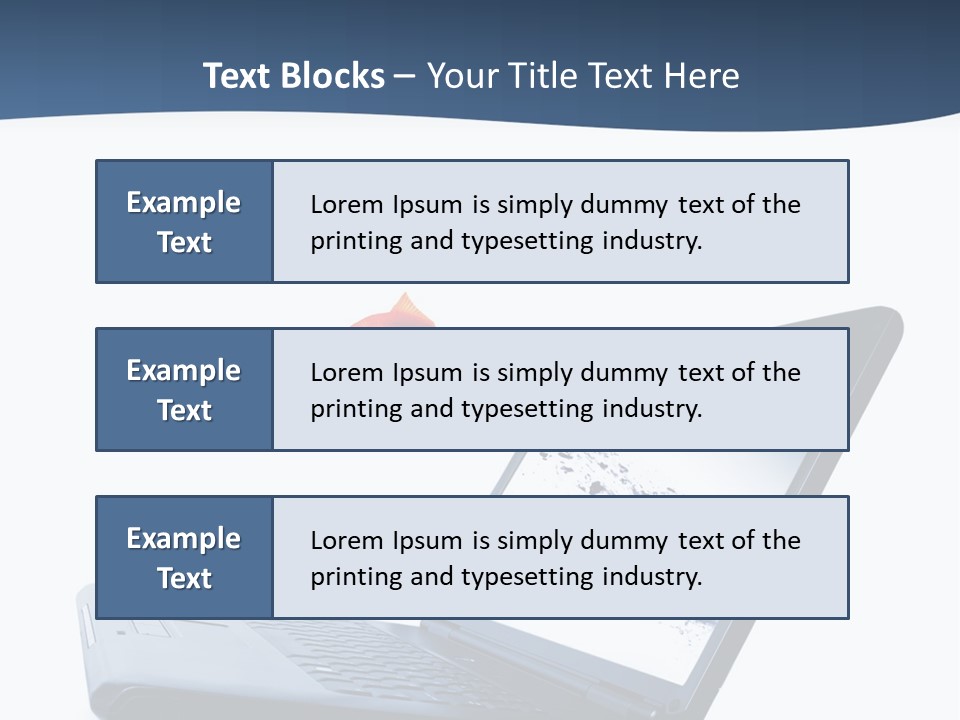 White Drop Showing PowerPoint Template