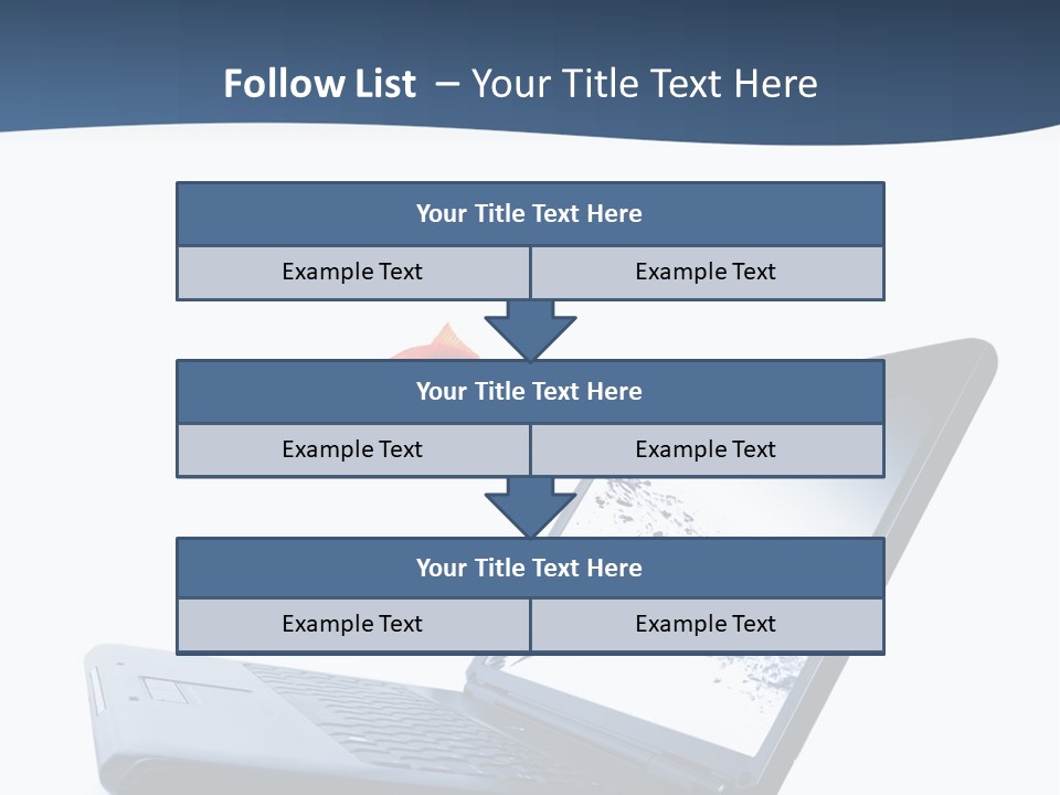 White Drop Showing PowerPoint Template