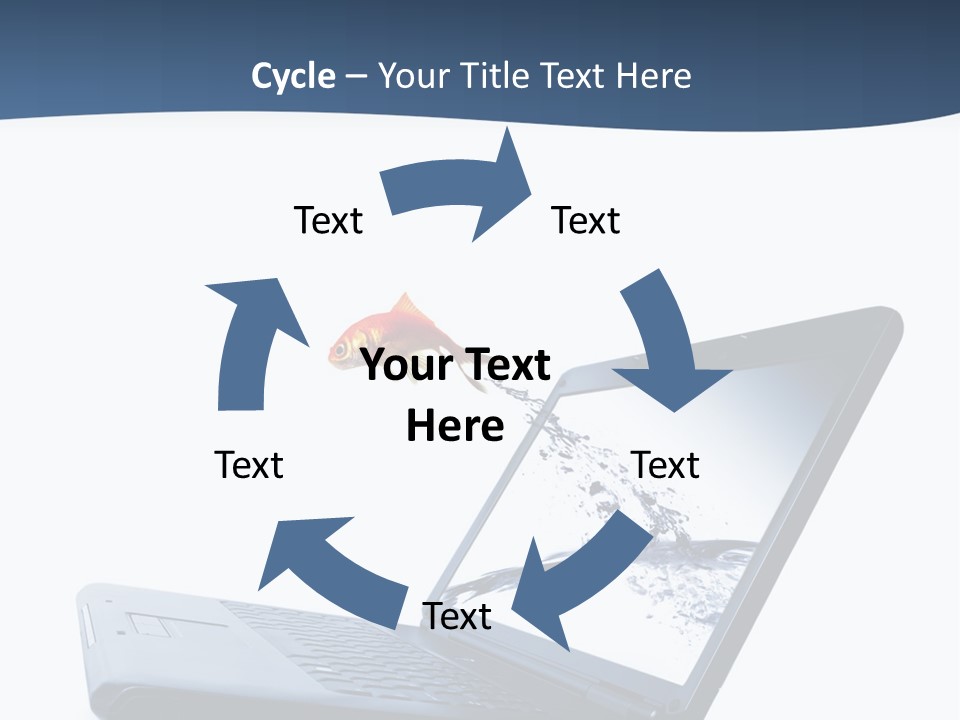 White Drop Showing PowerPoint Template