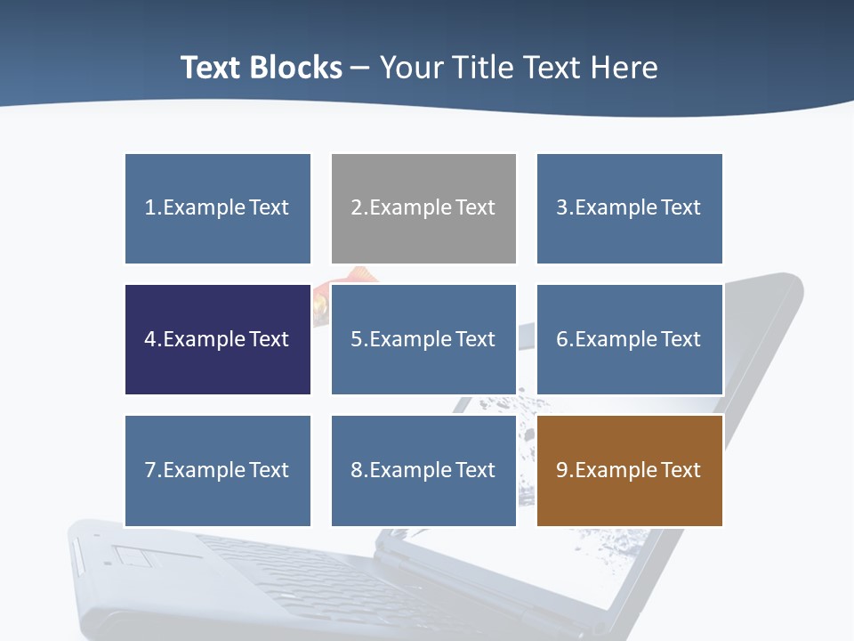 White Drop Showing PowerPoint Template