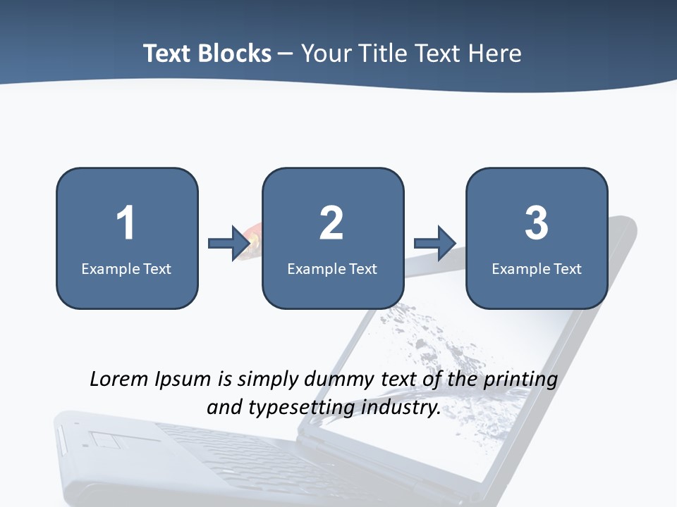 White Drop Showing PowerPoint Template