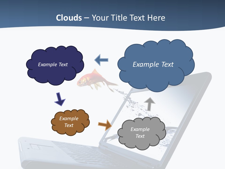 White Drop Showing PowerPoint Template
