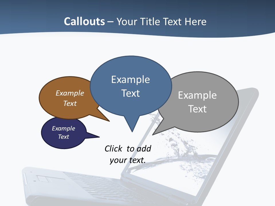 White Drop Showing PowerPoint Template
