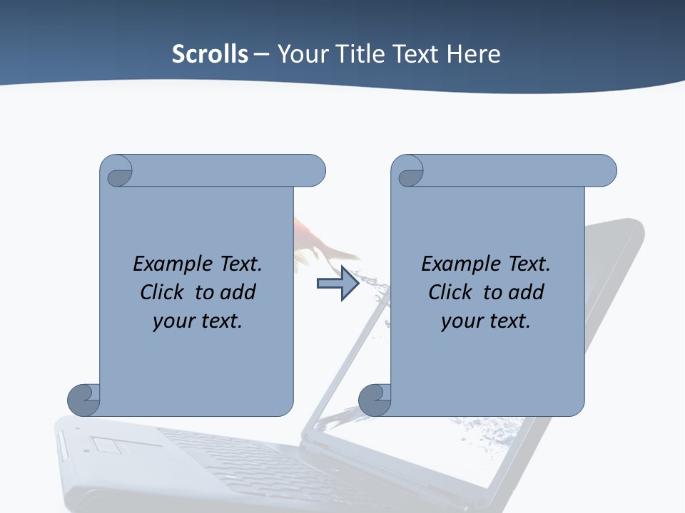 White Drop Showing PowerPoint Template