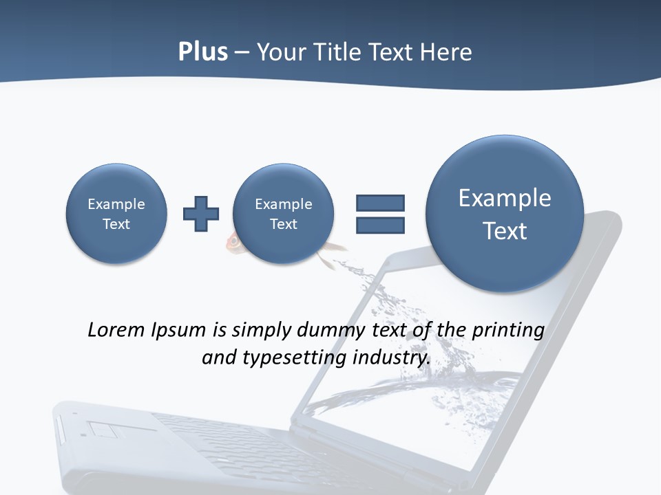 White Drop Showing PowerPoint Template