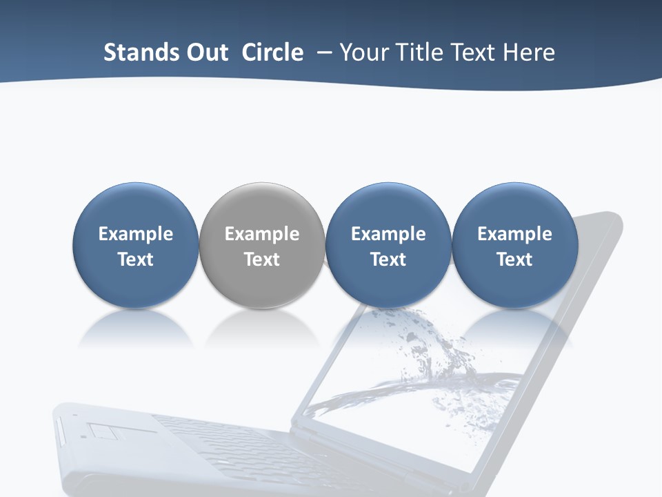 White Drop Showing PowerPoint Template